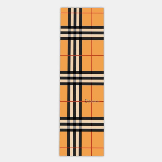 Brown Plaid Sandpaper Skateboard Sandpaper Ins Same Type Sandpaper Double Warped Longboard Diy