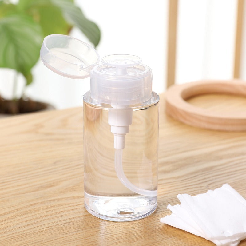6pcs Portable Travel Push Pump Dispenser Bottle Empty Mini Travel Size Bottle For Toner And Makeup Remover