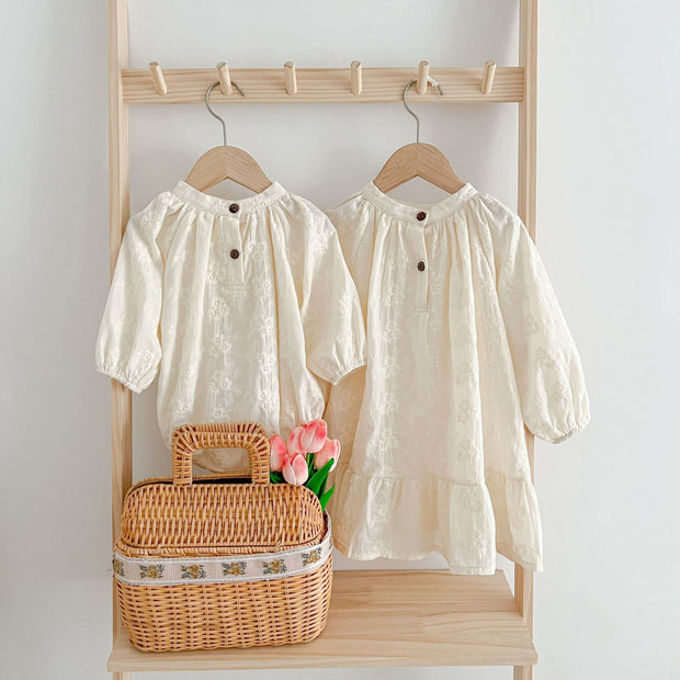 Children's Embroidery Dress Baby Rompers