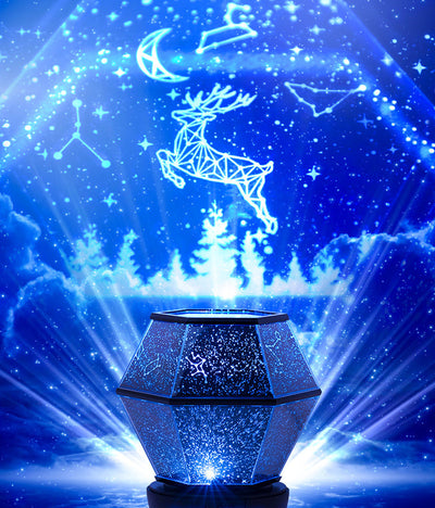 Children's rotating stars, dreamlike starlight night lights