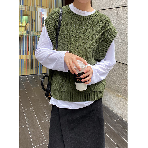 Mulan knitted vest vest