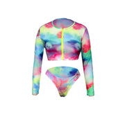Printed swimsuit suit