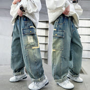 Children's Wear Boys Spring Clothing Pants Straight