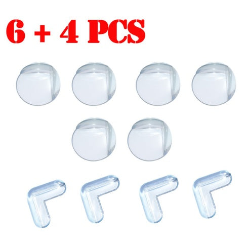 Free Shipping 10 Pcs Lot PVC Clear Edge Baby Safety Corner Protector, In Corners Of Table Cabinet Desk  Corner Rubber Angle