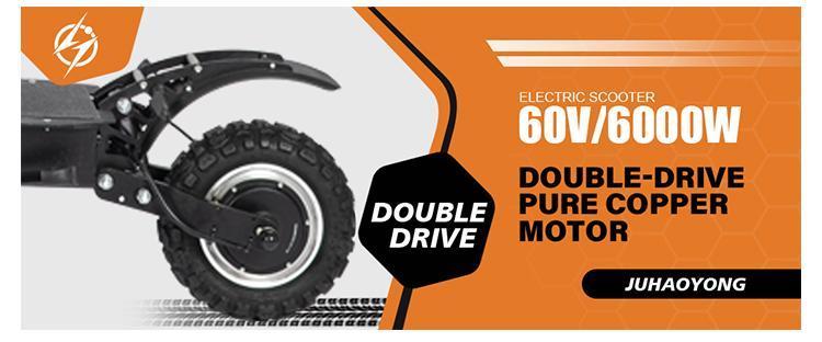 Top Ranking 11 Inch Wide Tire Two Wheel Electric Scooter 3000 Watt Dual Motor Powerful Power  Electric Scooter
