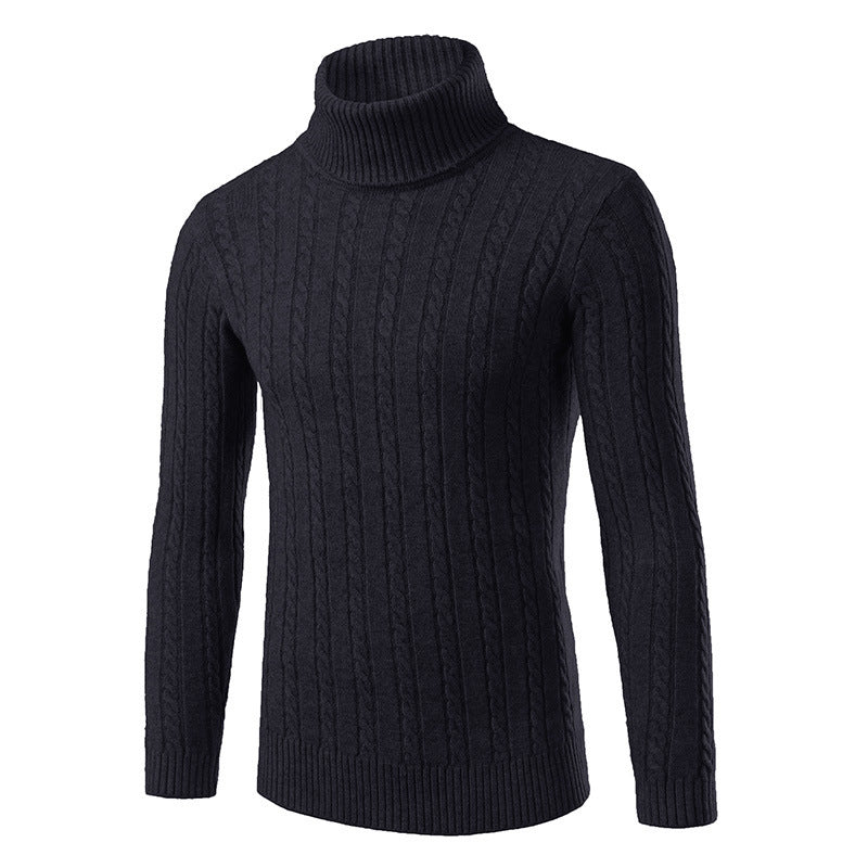 Lapel sweater men's sweater