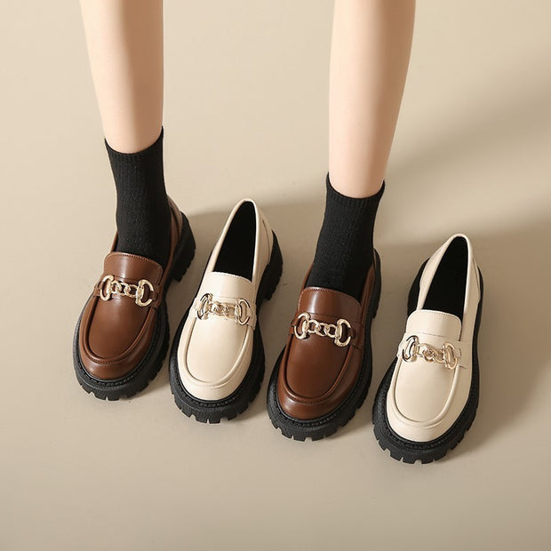 Women's Versatile Fashion Retro Loafers