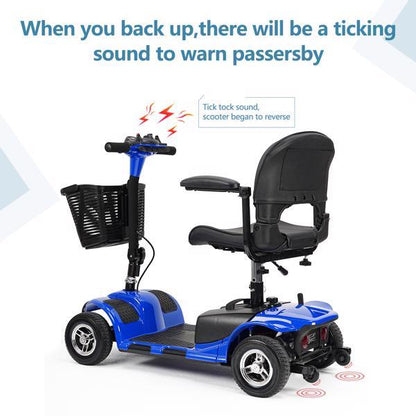 4-Wheel Mobile Scooter With Basket And Extended Battery - Prohibited Temu