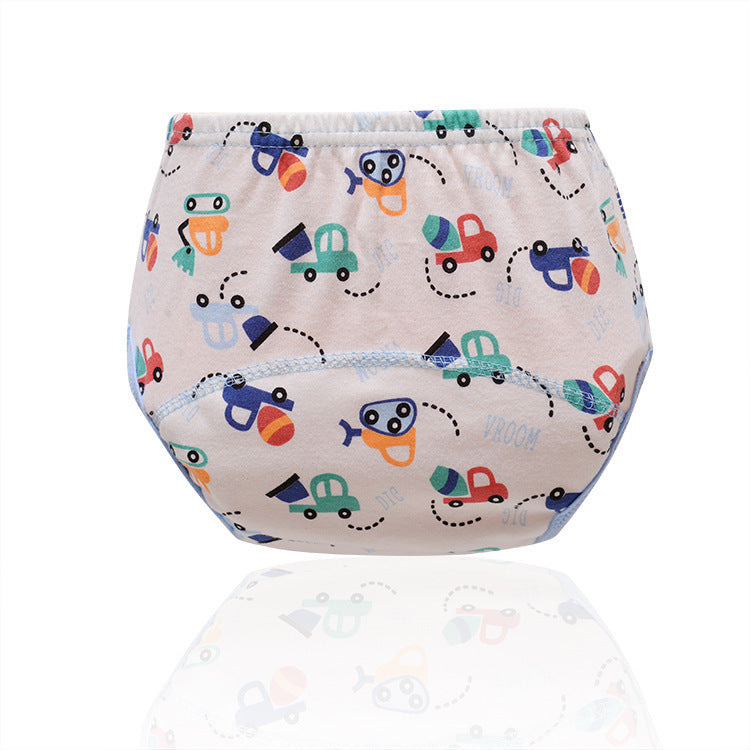 Baby Pull-ups Baby Breathable Bulky Underpants Diaper Training Pant Training Pants Printed Cloth Diapers