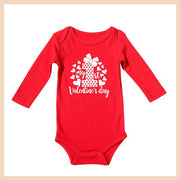 Valentine's Day Newborn Baby Summer Rompers Cotton In