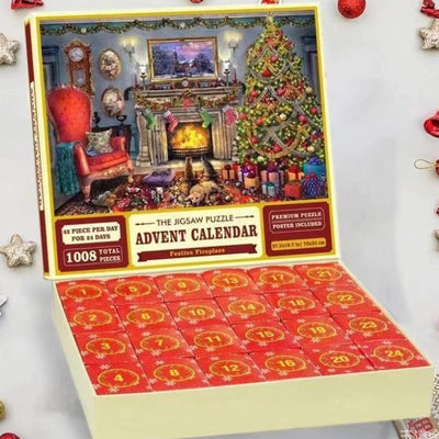 24-box Christmas Advent calendar puzzle for holiday fun