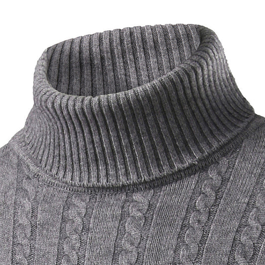 Lapel sweater men's sweater