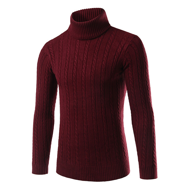Lapel sweater men's sweater