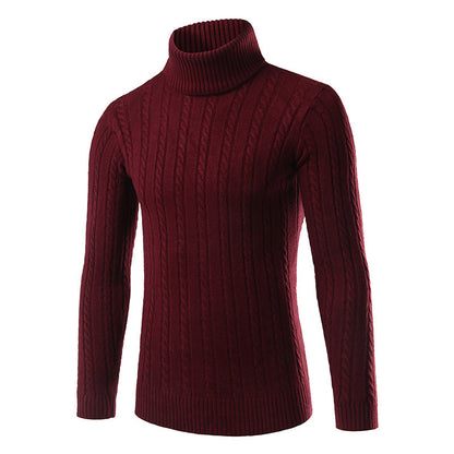 Lapel sweater men's sweater