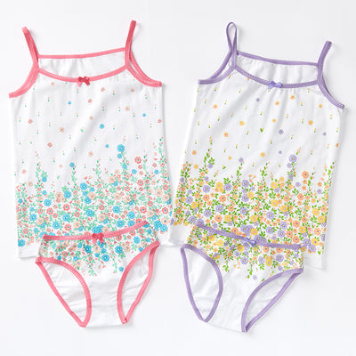 Summer Loungewear Kids Sling Pajamas Two-piece Set