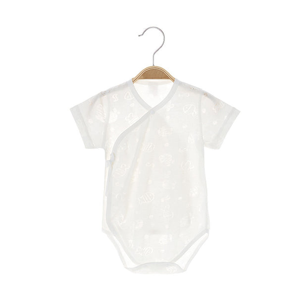 Onesie Short Sleeve Baby Summer Thin Triangle Rompers