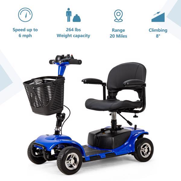 4-Wheel Mobile Scooter With Basket And Extended Battery - Prohibited Temu
