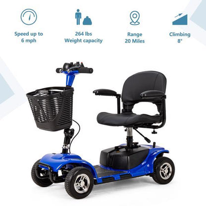 4-Wheel Mobile Scooter With Basket And Extended Battery - Prohibited Temu