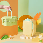 Double-layer Stainless Steel Lunch Boxes Creative Cute Radish Portable