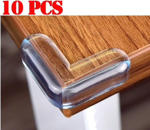 Free Shipping 10 Pcs Lot PVC Clear Edge Baby Safety Corner Protector, In Corners Of Table Cabinet Desk  Corner Rubber Angle