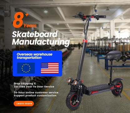 Hot Sale 8.5 Inch Tire Dual Wheel 350w 10.4A Battery Powerful  Electric Scooter