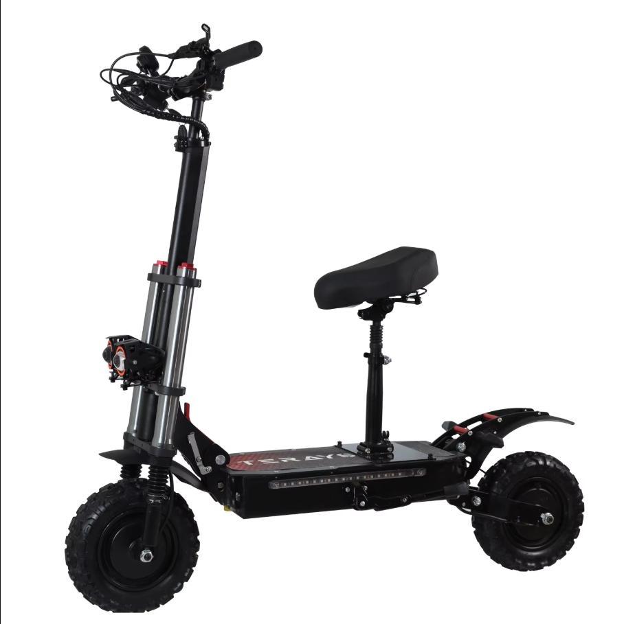 Top Ranking 11 Inch Wide Tire Two Wheel Electric Scooter 3000 Watt Dual Motor Powerful Power  Electric Scooter