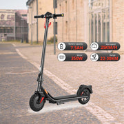 Personal Electric Scooter 36V 7.5AH 350W Foldable Commuting Escooter For Adults, Max Speed 12.5mph & Range 16 Miles, 220Lbs Max Load