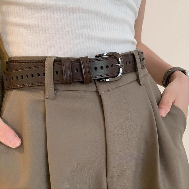 Decoration Retro Simple Student Pant Belt