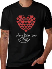 Love Valentine'S Day T-Shirt,   Couple T-Shirt, Couple Christmas, Fashion Casual T-Shirt, Short-Sleeved T-Shirt