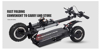Top Ranking 11 Inch Wide Tire Two Wheel Electric Scooter 3000 Watt Dual Motor Powerful Power  Electric Scooter