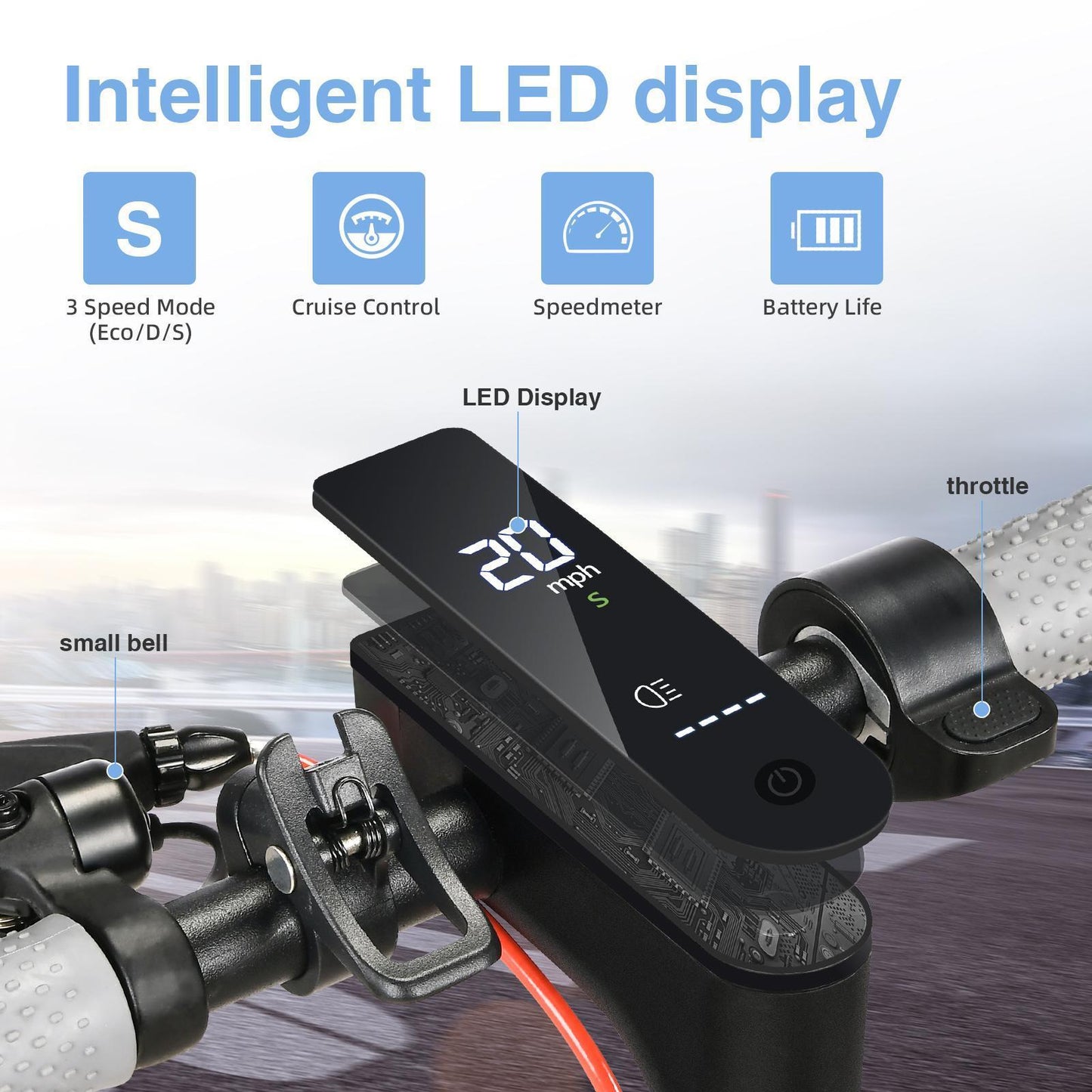 Hot Sale 8.5 Inch Tire Dual Wheel 350w 10.4A Battery Powerful  Electric Scooter