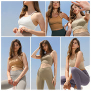3 Pack Women Crop Basic Tank Top Ribbed Knit Sleeveless Round Neck 9 Color Machine Wash Summer Crop S To XL