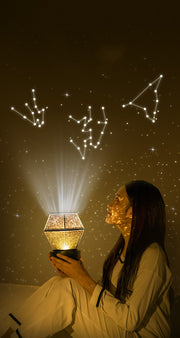 Children's rotating stars, dreamlike starlight night lights