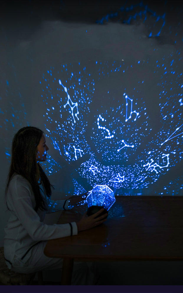 Children's rotating stars, dreamlike starlight night lights
