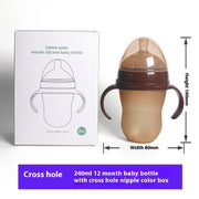 Simple And Portable Baby Weaning Tool Silicone Bottle