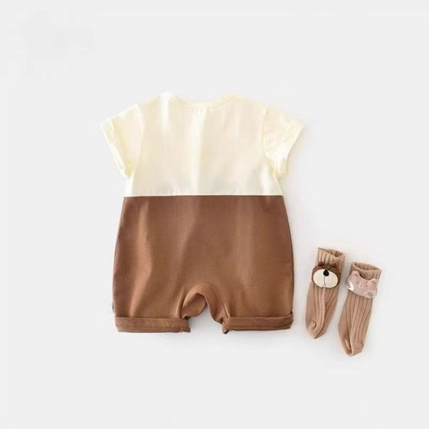 Baby Summer Short Sleeve Rompers Thin