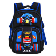 Boys 3D Car Trolley Backpack | Kids Rolling School Bag Car Design | Primary School Boys Luggage Backpack | Car-Shaped Trolley Bag for Kids | Cartoon Car Wheeled School Bag