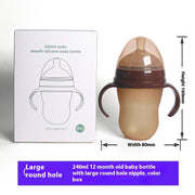 Simple And Portable Baby Weaning Tool Silicone Bottle