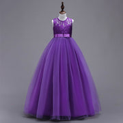 Girls Party Performing Dresses Net Yarn Show Host Princess