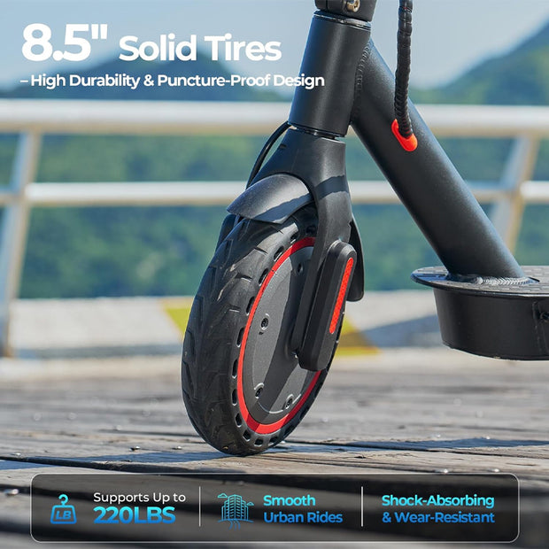 Lightweight 8.5'' Electric Scooter 36V 7.5AH 350W For Adults Foldable Commuting Escooter, Max Speed 16mph & Range 17 Miles, 220Lbs Max Load