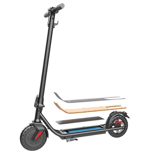 Personal Electric Scooter 36V 7.5AH 350W Foldable Commuting Escooter For Adults, Max Speed 12.5mph & Range 16 Miles, 220Lbs Max Load