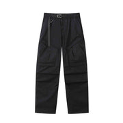 Straight Cargo Pants Men's Multi-pocket Paratrooper Pants